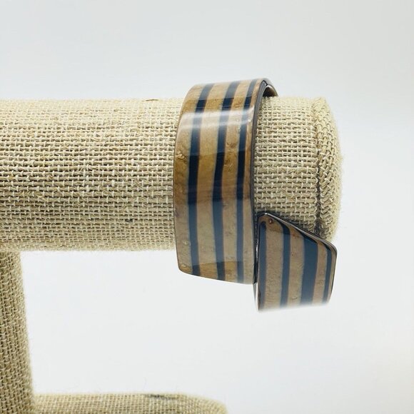 Brown Black Striped Bypass Bracelet Classic Career Cosplay LARP Boho Festival - Picture 4 of 6